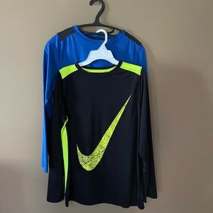 NWOT Nike boys long sleeve t-shirts dry fit
